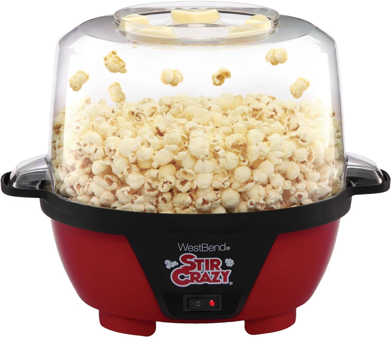West Bend Stir Crazy Popcorn Machine Electric Hot Oil Popper Includes Large Lid for Serving Bowl ... | Amazon (US)