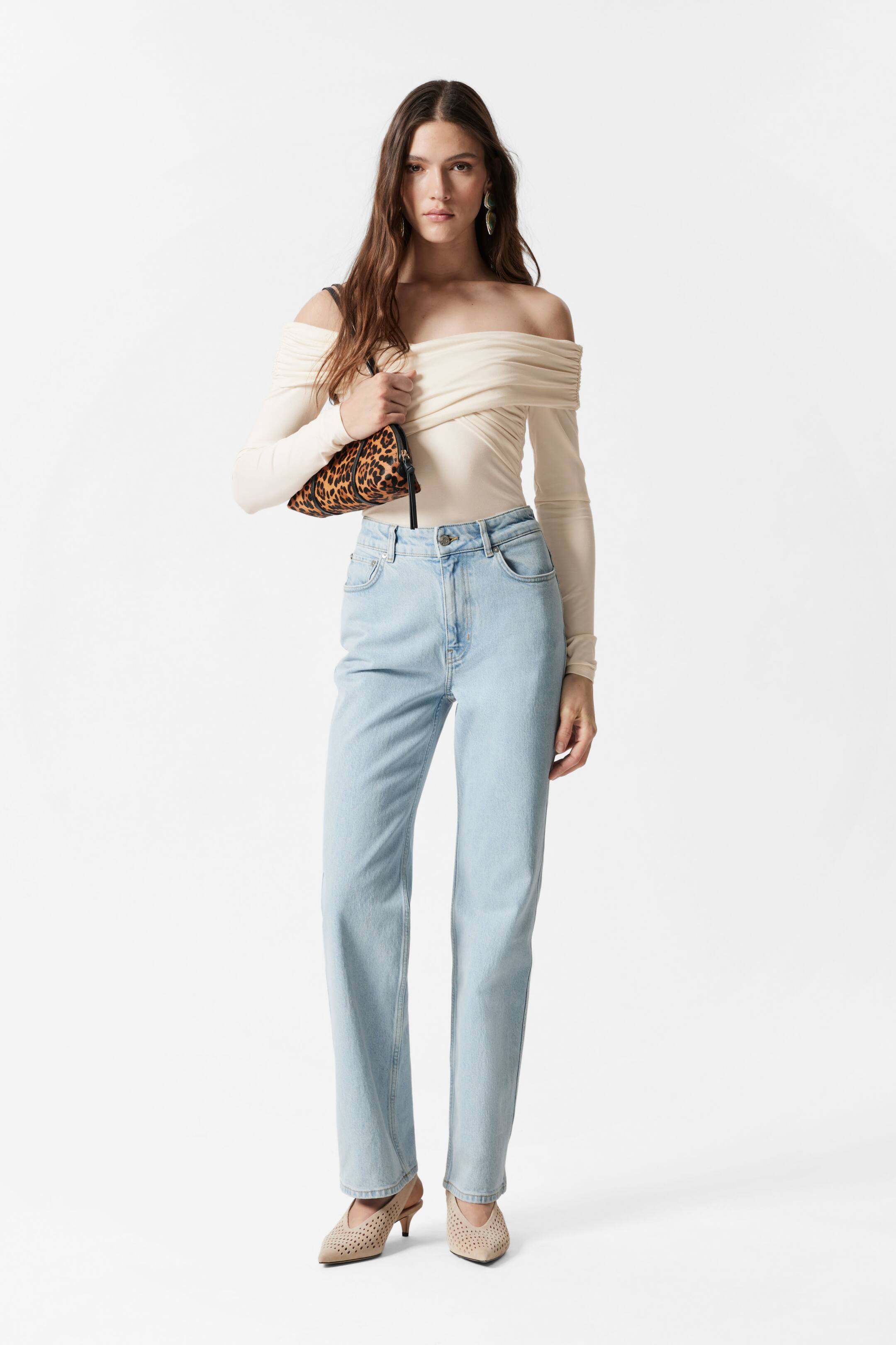 High-Waist Straight-Leg Jeans - Light Blue - Ladies | H&M GB | H&M (UK, MY, IN, SG, PH, TW, HK)