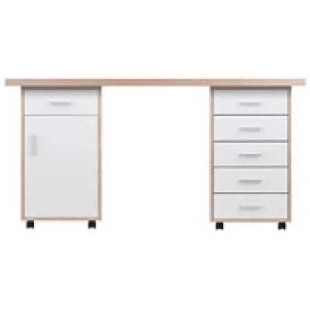 Set of 3 Beige and White Desk with Cabinet and Drawer | Walmart (US)