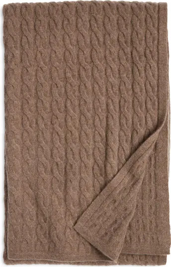 Nordstrom Cable Cashmere Throw Blanket | Nordstrom | Nordstrom