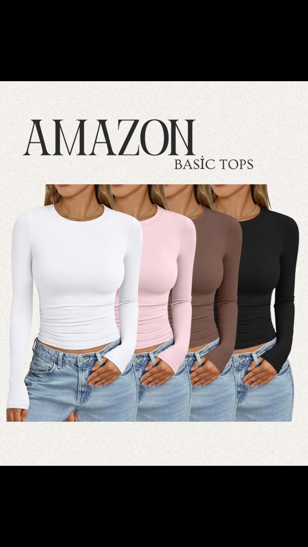 Favorite @amazon long sleeve basic tops. Super buttery soft and comfortable. #amazonfind

#LTKValentine #LTKgrwm #LTKootd