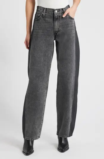 Stripe Baggy Dad Jeans | Nordstrom