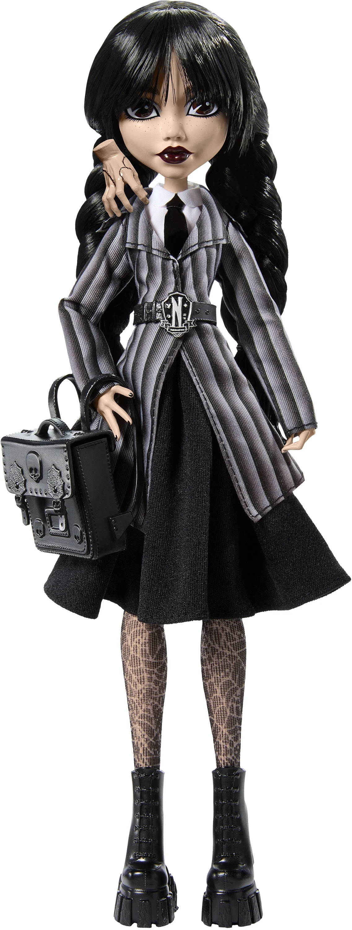 Monster High Wednesday Collectible Doll, Wednesday Addams in Nevermore Academy Uniform with Thing | Walmart (US)