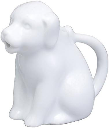 HIC Kitchen Mini Dog Creamer with Handle, Fine White Porcelain, 2-Ounce | Amazon (US)