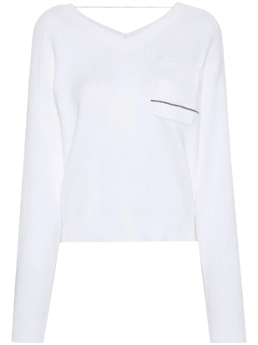Brunello Cucinelli Monili bead-embellished Jumper - Farfetch | Farfetch Global
