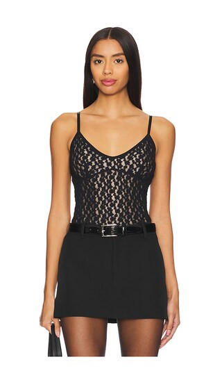 Floral Smocked Cami in Black | Revolve Clothing (Global)