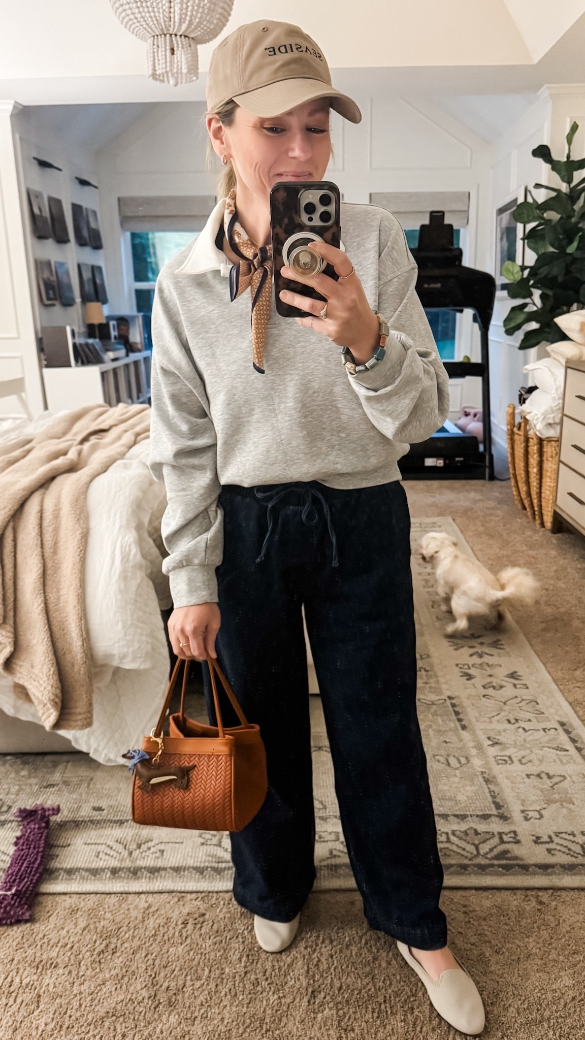 Don’t miss this fleece pique polo. 50 off today and the fabric is unreal! I also love the navy. The little button collar detail is 🔥 preppy style nautical style hat style neck scarf silk scarf 

#LTKootd #LTKOver40 #LTKmomlife