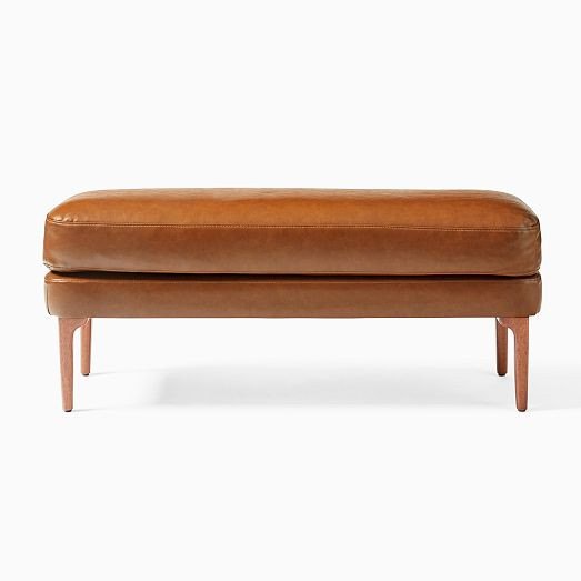 Auburn Leather Bench | West Elm (US)