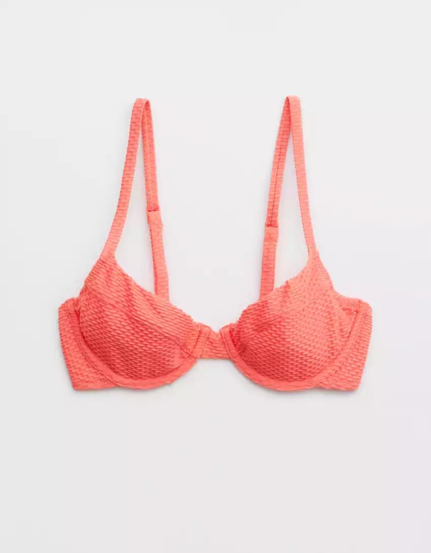 Aerie Jacquard Unlined Underwire Bikini Top | Aerie