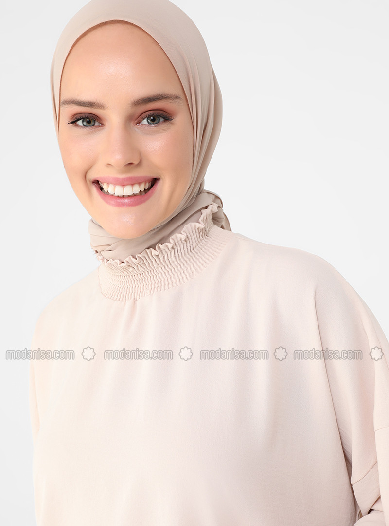 Beige - Polo neck - Tunic | Modanisa (US)