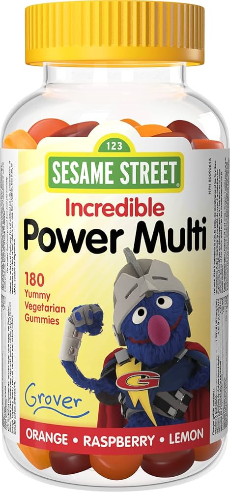 Sesame Street Incredible Power Multi Kids Gummy by Webber Naturals, 180 Gummies, Daily Multivitam... | Amazon (CA)
