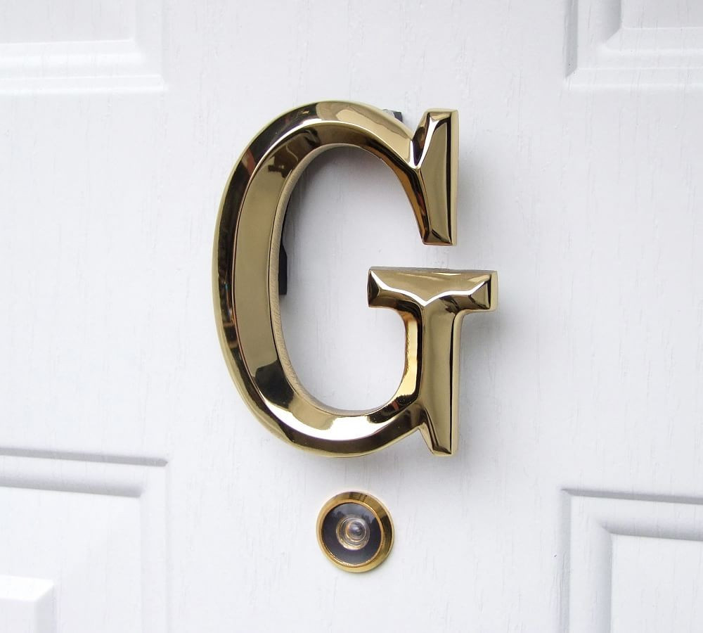 Monogram Door Knocker, G - Brass | Pottery Barn (US)