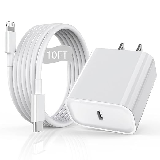 iPhone Fast Charger [Apple MFi Certified] 10FT Extra Long Fast Charging Lightning Cable with USB ... | Amazon (US)