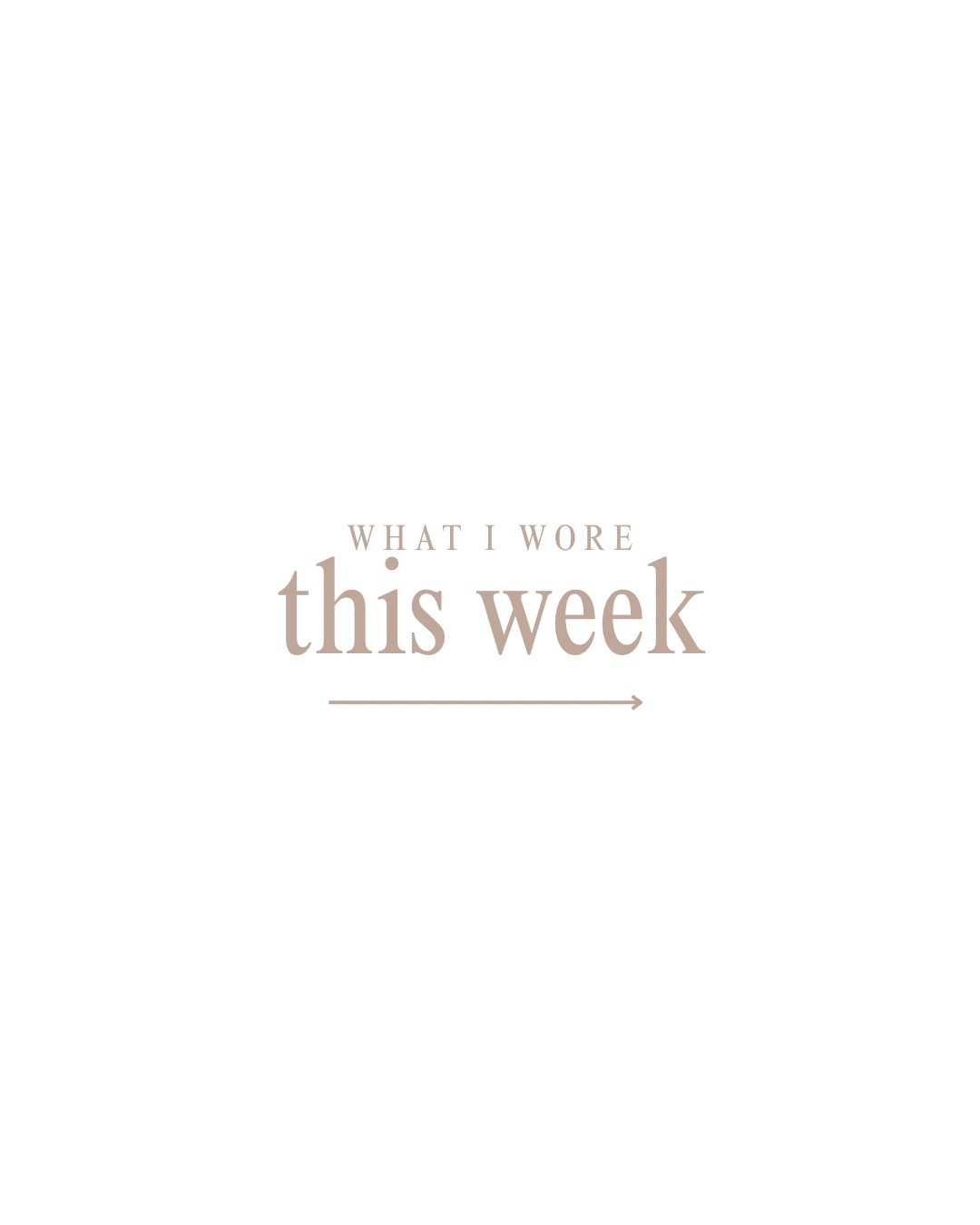 What I wore this week 🤍

#LTKgrwm #LTKootd #LTKmomlife