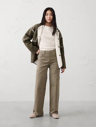 Wide-Leg High-Rise Jean | Banana Republic Factory