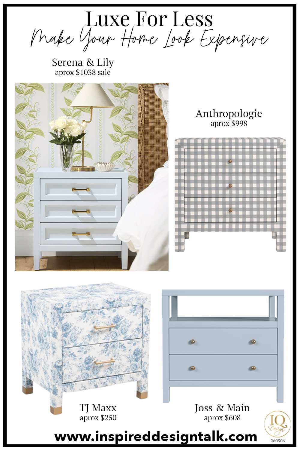 💙 Blue Nightstands That Look Designer For Less ✨

These designer inspired blue nightstands instantly add personality and charm to a bedroom while still feeling soft and elevated. I love the mix of painted finishes, brass hardware, gingham patterns, and floral details for that collected designer look. Shop these luxe-for-less bedroom furniture finds to make your space feel custom and high-end without overspending. Happy designing 💕✨
Blog Designer Inspired Home Decor Finds 

 #LTKSeasonal #LTKOver40 #LTKHome