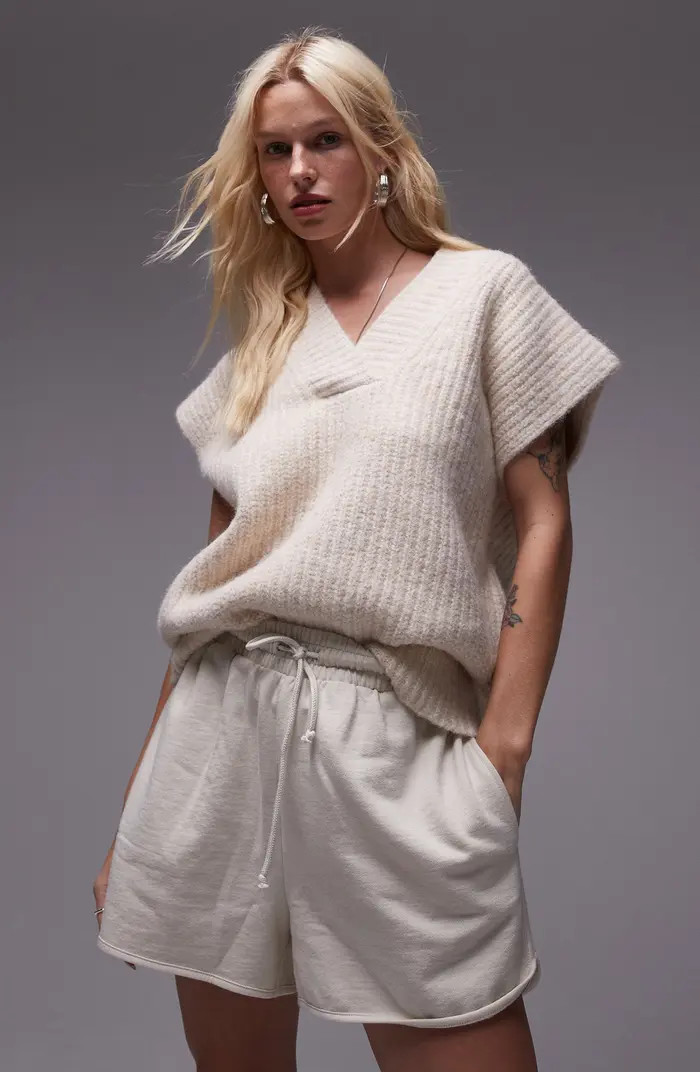 Topshop Fluffy Boxy Sweater Vest | Nordstrom | Nordstrom