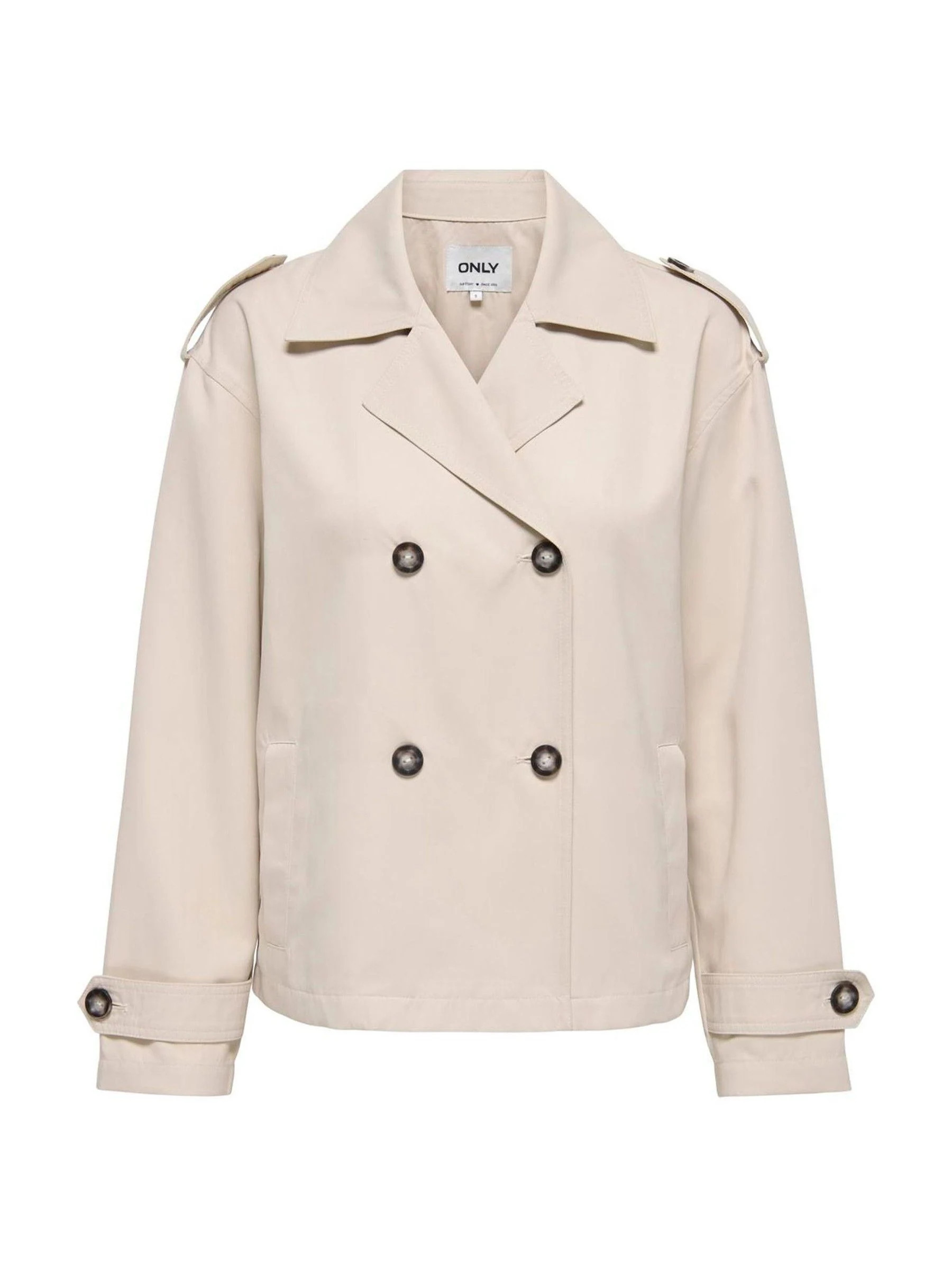 ONLY ONLY Beige Classic Short Trench Coat | Next US