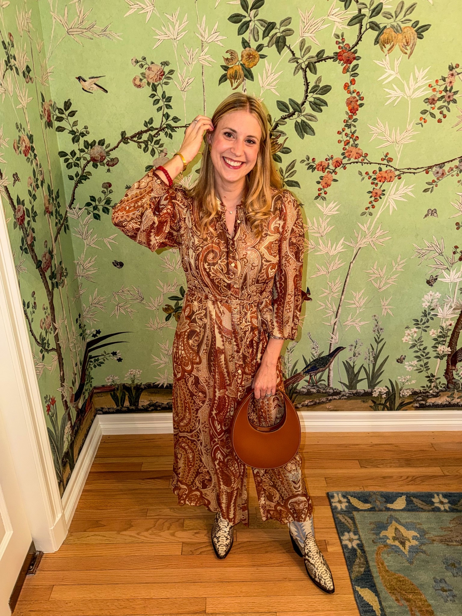 My outfit for Friendsgiving! My dress is a part of a Black Friday sale and it is perfect for fall - year round! Linked all access well in love with these sun and moon earrings! 

#LTKootd #LTKSaleAlert