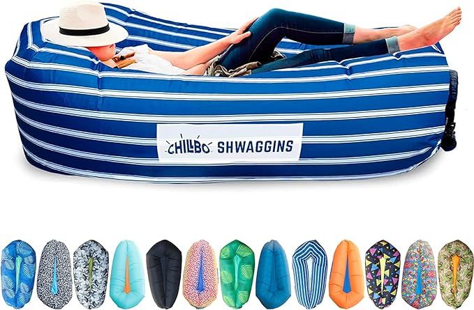 Chillbo Shwaggins Inflatable Couch – Cool Inflatable Chair Easy Setup is Ideal for Hiking Gear,... | Amazon (US)