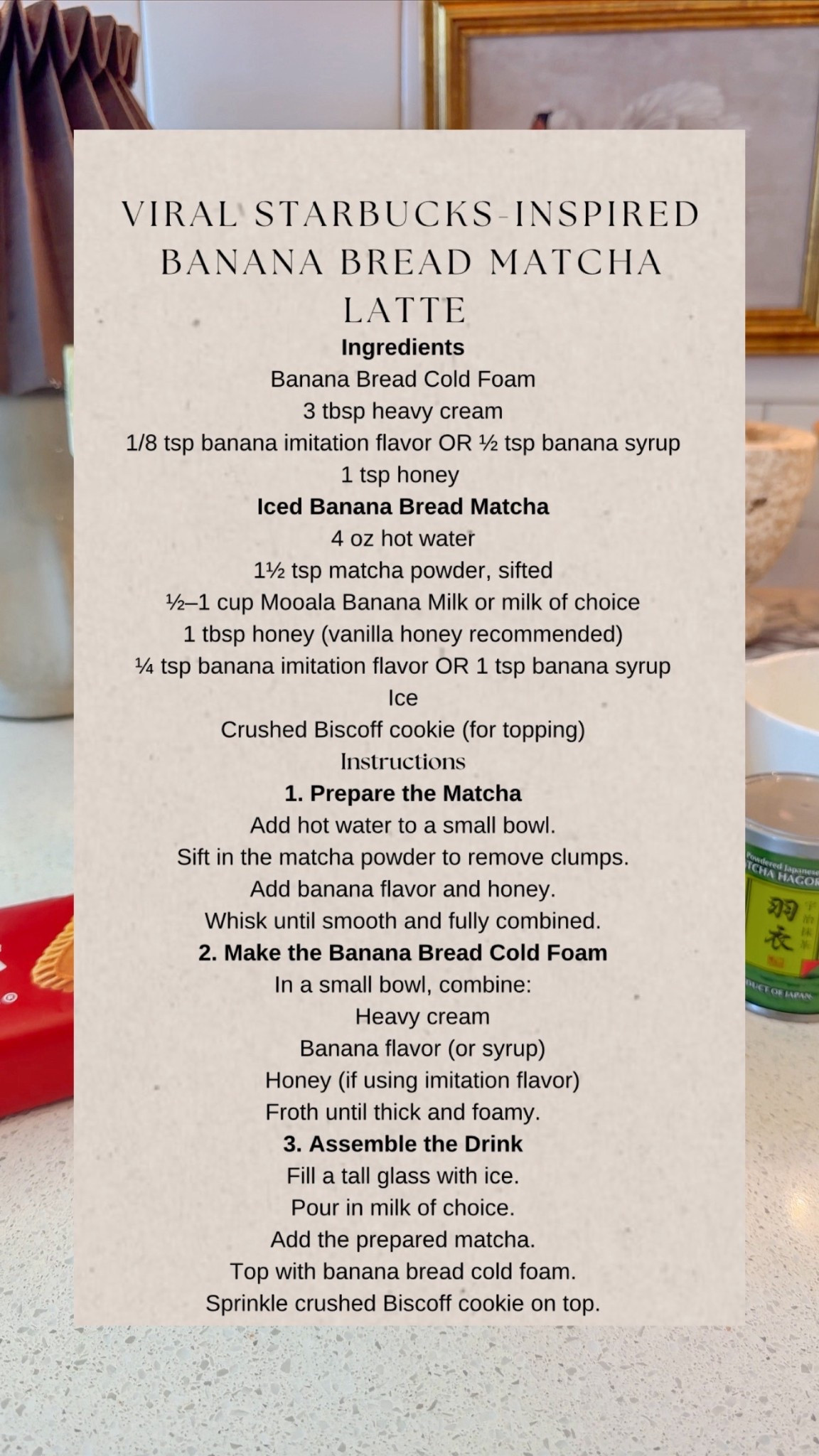 The Viral Banana Bread Matcha You Need to Try 🍵🍌✨


#LTKfoodie