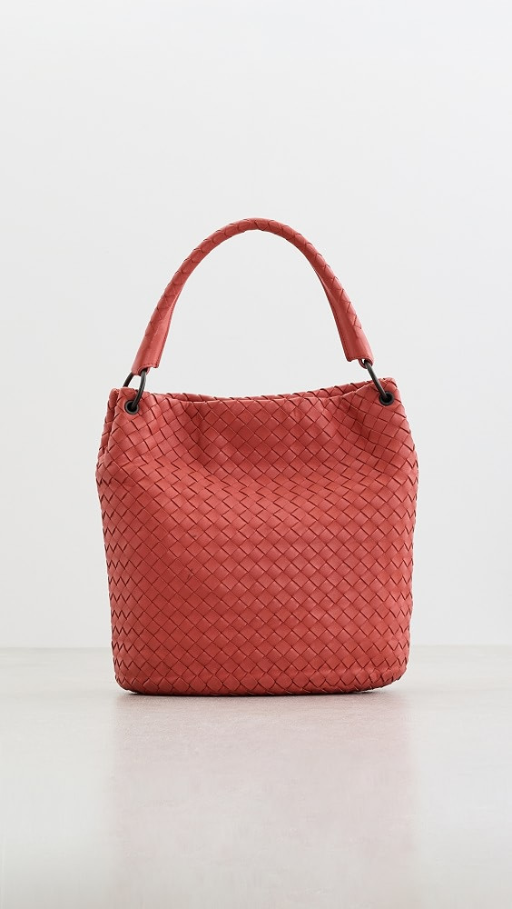Bottega Pink Intrecciato Small Hobo Bag | Shopbop