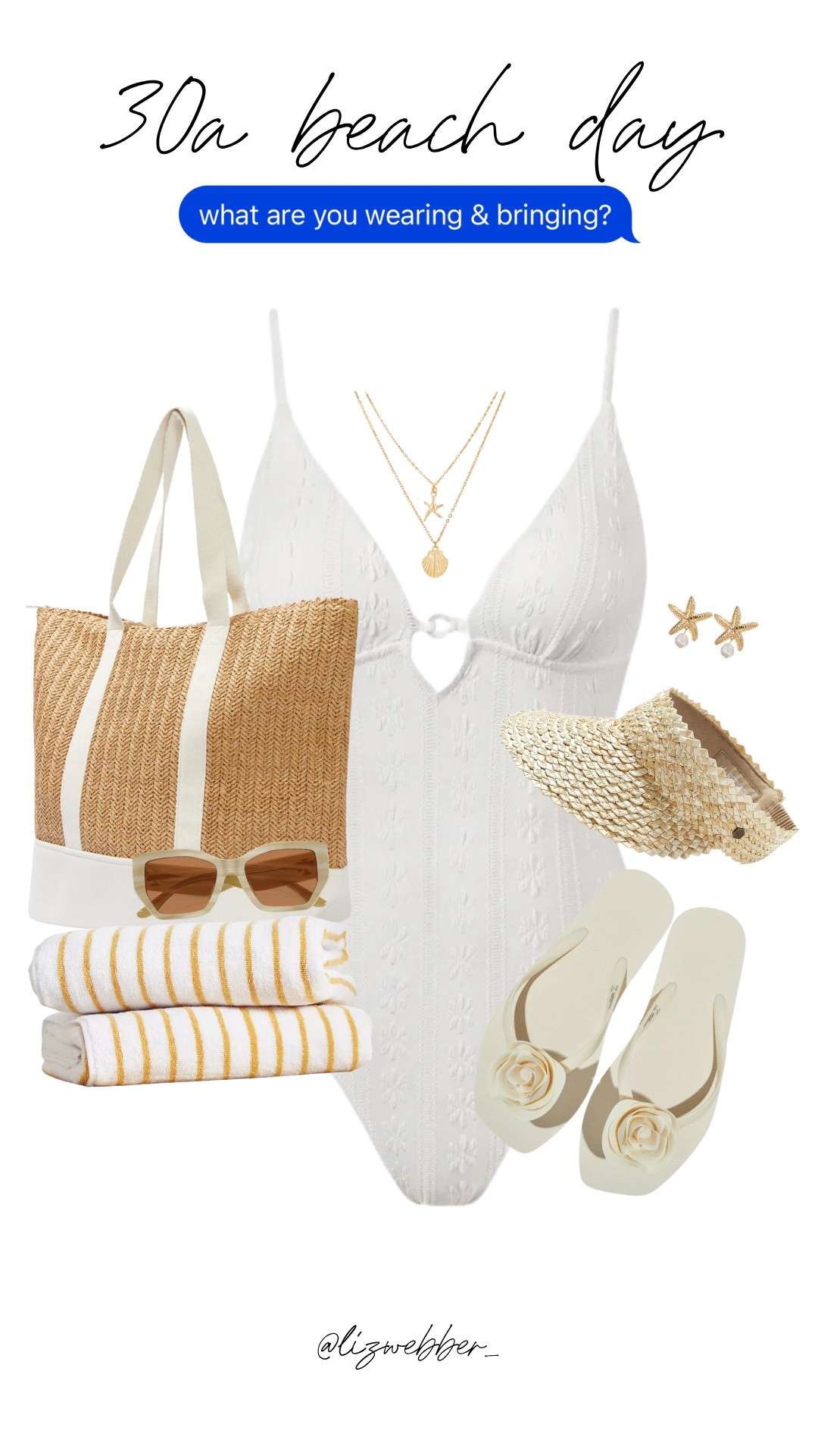 30A Beach Day!!! One piece swimsuit, visor, woven tote, towels

#LTKSummerEdit #LTKSeasonal #LTKTravel