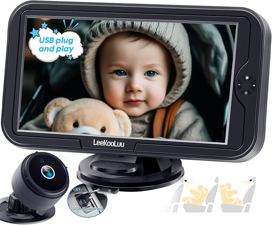 LeeKooLuu Baby Car Camera for Carseat: HD 1080P Display Real-Time Monitoring for Infants 0-4 Year... | Amazon (US)