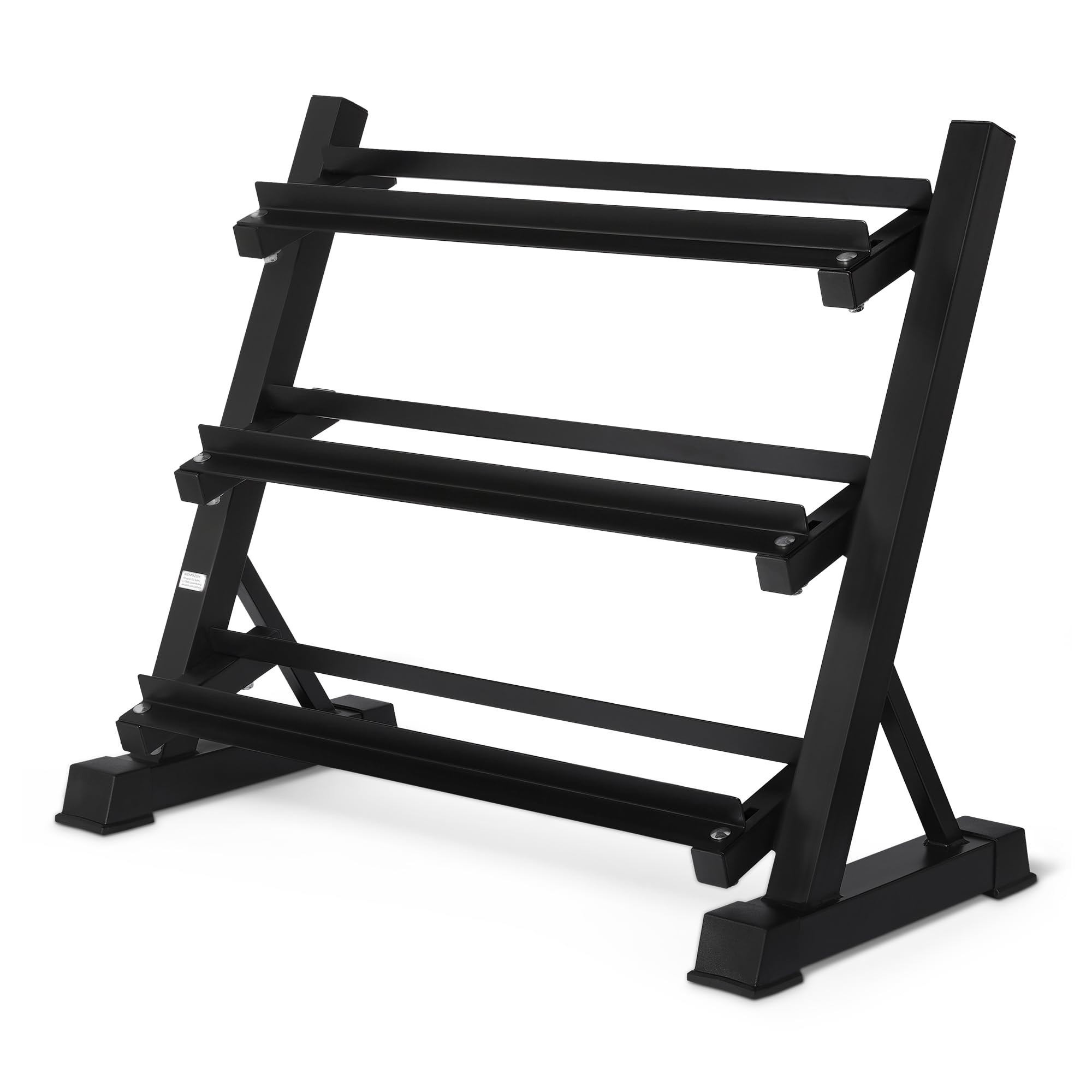 Amazon Basics 3-Tier Adjustable Dumbbell Weight Rack, Stand Only, Black | Amazon (US)