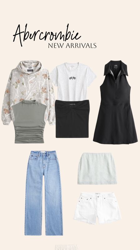 Abercrombie new arrivals! Skirt-activewear dress- basics- neutral style- casual style

#LTKfindsunder100 #LTKstyletip