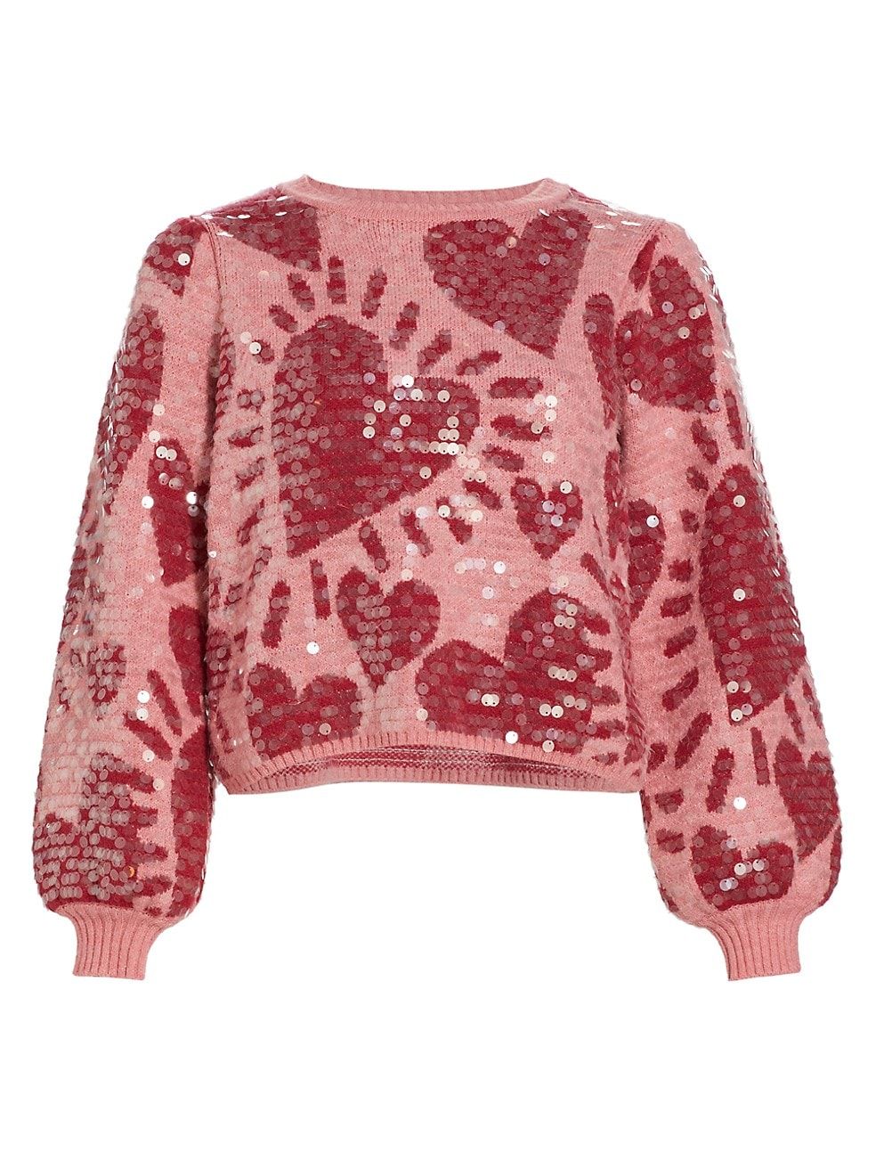 Hearts Sequined Sweater | Saks Fifth Avenue