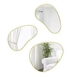 Umbra Hubba Pebble Mirrors, Set of 3, Brass | Amazon (US)