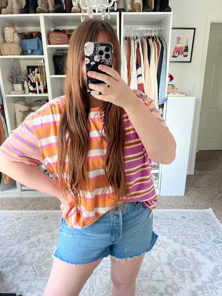 Only the cutest colorblock striped tshirt from free people!! Perfect for summer outfits

I’m wearing a medium. Go with your normal sizing

#LTKmidsize #LTKfindsunder50 #LTKSeasonal