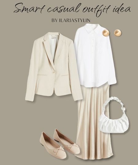 SMART CASUAL OUTFIT IDEA 🤍

fashion inspo, spring outfit, spring fashion, spring style, outfit idea, outfit inspo, smart casual outfit, smart casual ootd, classic chic outfit, classic chic ootd, light beige jacket, cream jacket, white shirt, linen shirt, satin skirt, silk skirt, slip skirt, beige skirt, ballet flats, beige flats, white bag, shoulder bag, h&m, style inspo, women fashion

#LTKSeasonal #LTKstyletip #LTKworkwear