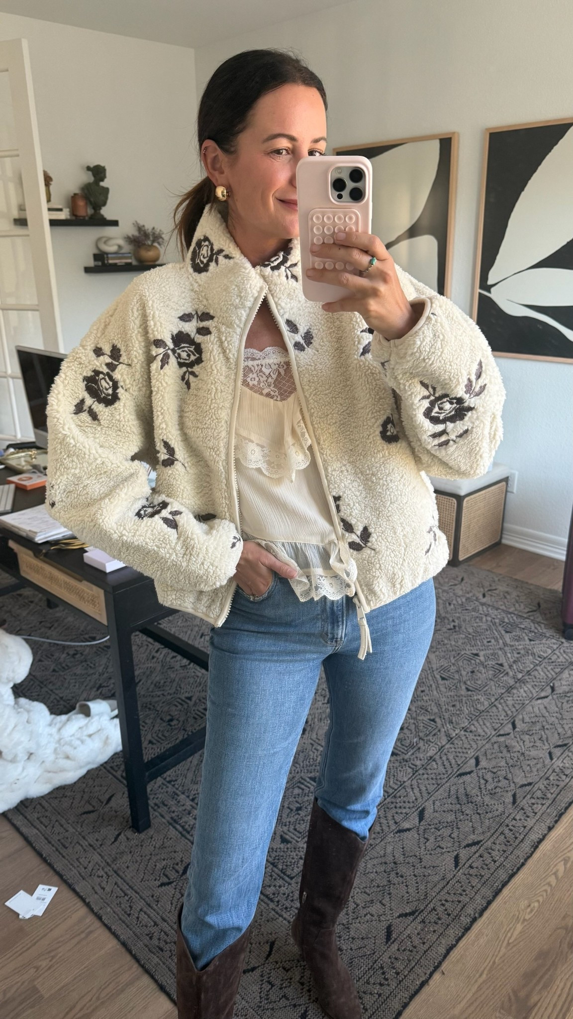 My outfit for a concert featuring all Abercrombie items that are now on sale! Jacket is about half off, Camino on sale and so are the jeans, plus code DENIMAF saves you an extra 15% on everything! 

#LTKSaleAlert #LTKgrwm #LTKootd