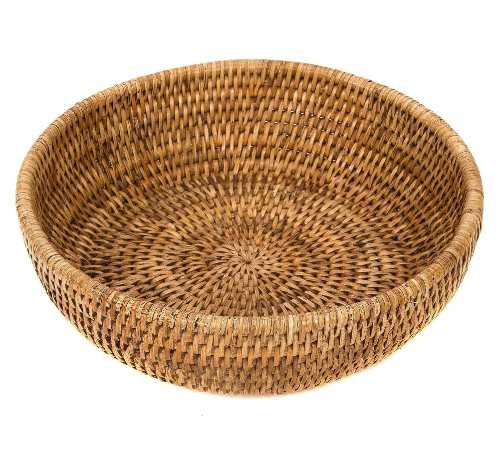 Tava Handwoven Rattan Fruit Bowl | Pottery Barn (US)