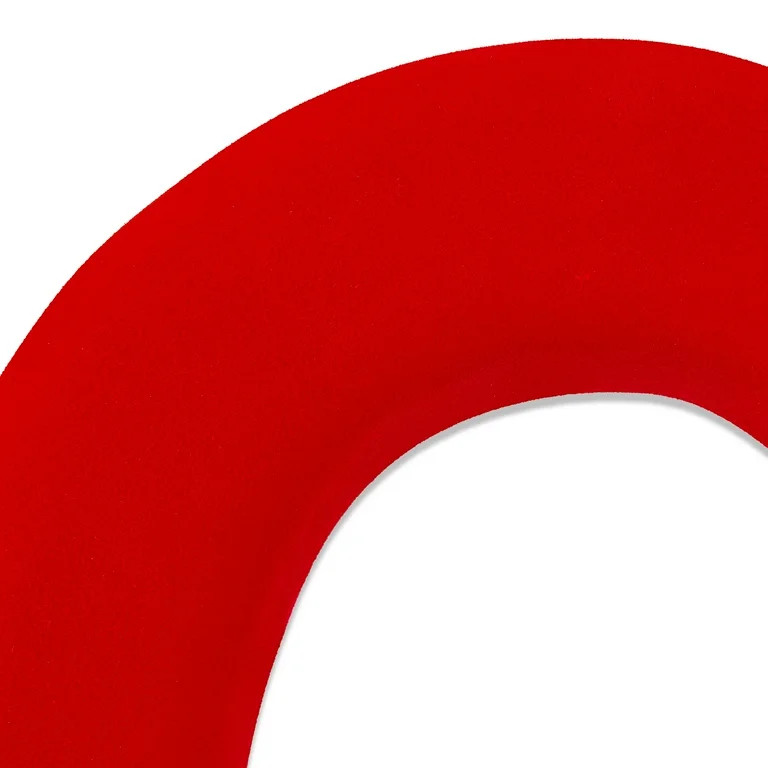 Flocked Heart Wreath, Red, 17.5", Valentine's Day by Way To Celebrate | Walmart (US)