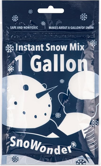SNOWONDER Instant Snow Fake Artificial Snow, Also Great for Making Cloud Slime - Mix Makes 1 Gall... | Amazon (US)