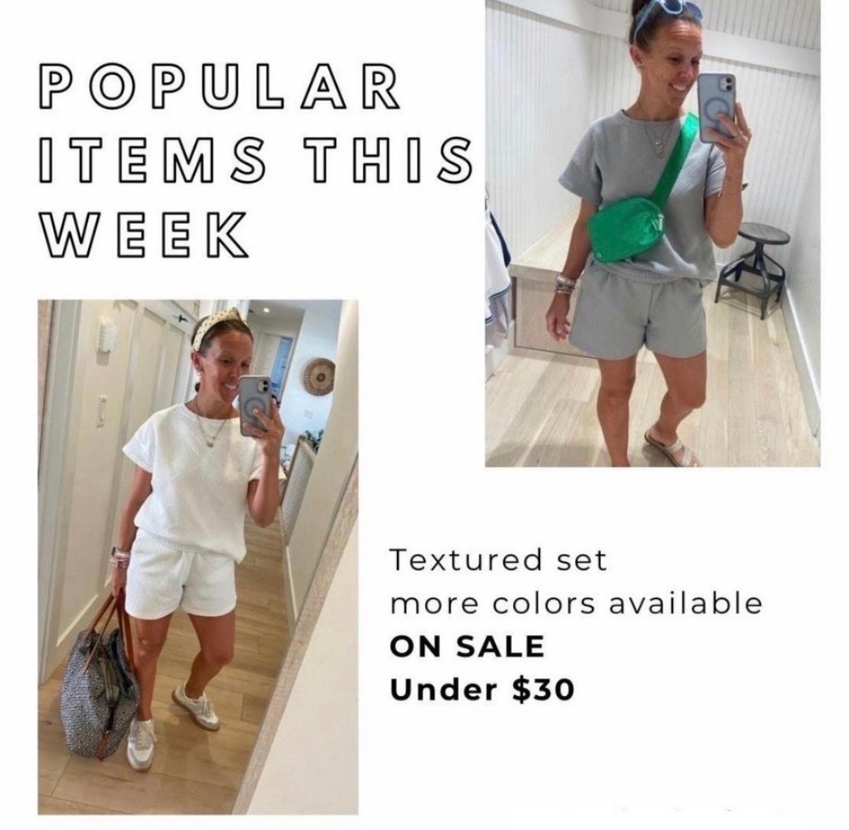 Summer outfit - I have this set in two colors and I wear it all the time - travel, kids’ games, running errands, and outings with the kids; throw it on with a jean jacket and it’s perfect for fall. It’s comfortable and great quality.  


#traveloutfit #shortset #set #quiltedset #amazon #beewatch #designerdupe #lookalike #prime #bubblenecklace  #headband #rattanheadband #rhinestoneheadband #under15 #budgetfriendly #tennisshoes #summeroutfit #summer #falloutfit 


#LTKFindsUnder50 #LTKStyleTip

#LTKU #LTKSaleAlert #LTKOver40 #LTKTravel