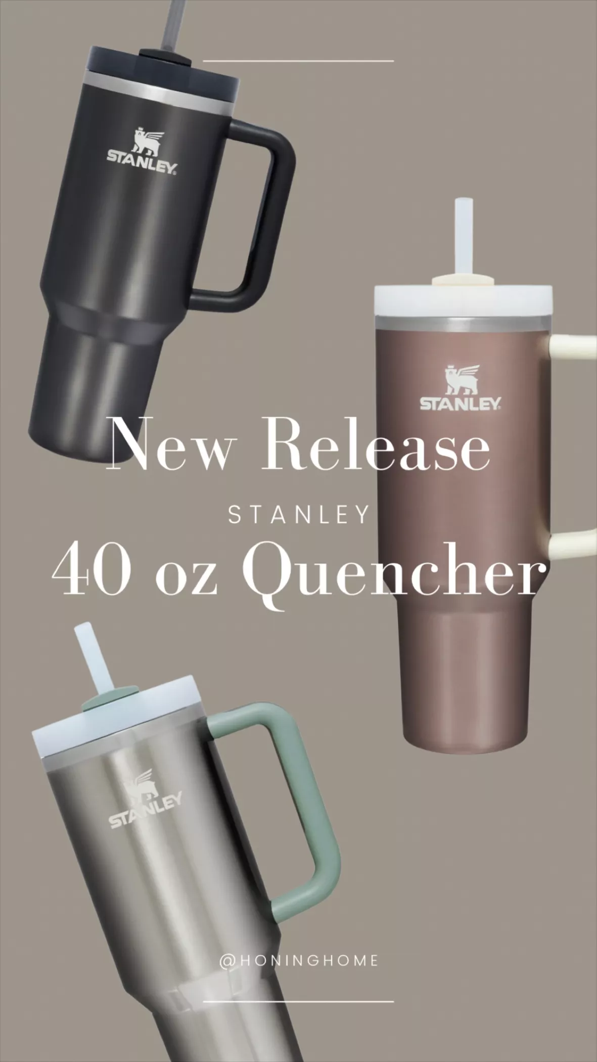 has restocked the Stanley Adventure Quencher 40 oz Tumbler
