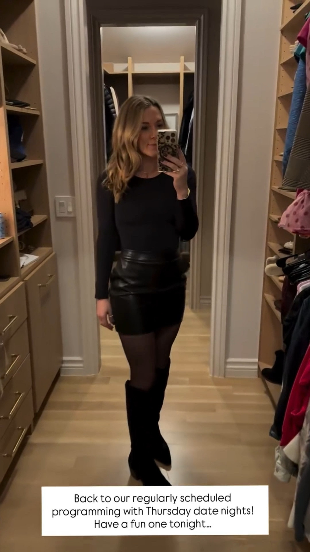 All black look for last night’s fun date night! 🖤🪩

#LTKgrwm #LTKSeasonal #LTKootd