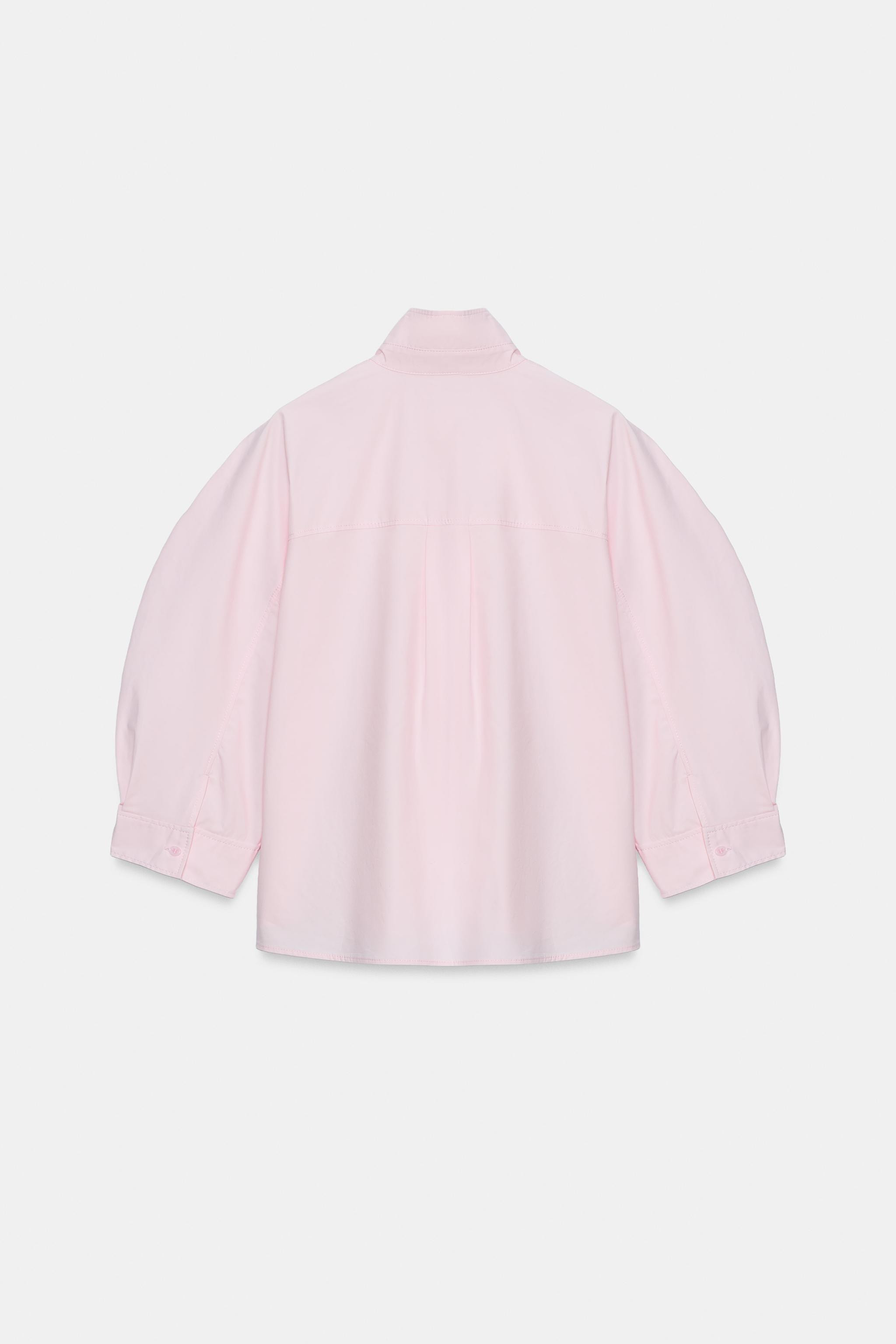 ZW COLLECTION PUFF SLEEVE SHIRT | Zara UK