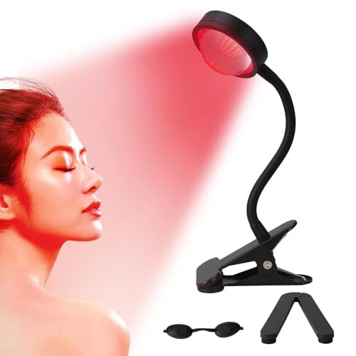 WTINTELL Red Light Therapy for Face, 40 LEDs 660nm LED Red Light Therapy Light with Clip, Suitable for Home Skin Care and Relieving Chronic Pain. | Amazon (US)