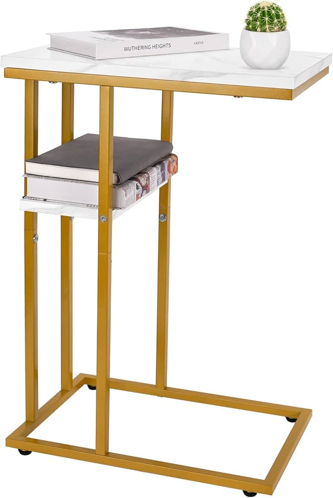 Yoobure C Shaped End Table, Side Table for Couch and Bed, Small Side Table for Small Spaces, Livi... | Amazon (US)