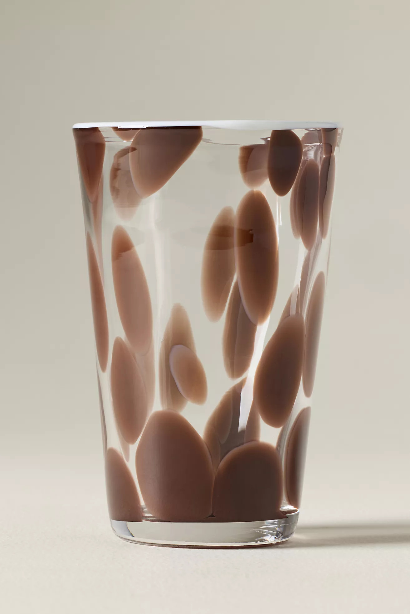 Dapple Dot Hand-Blown Highball Glass | Anthropologie (US)