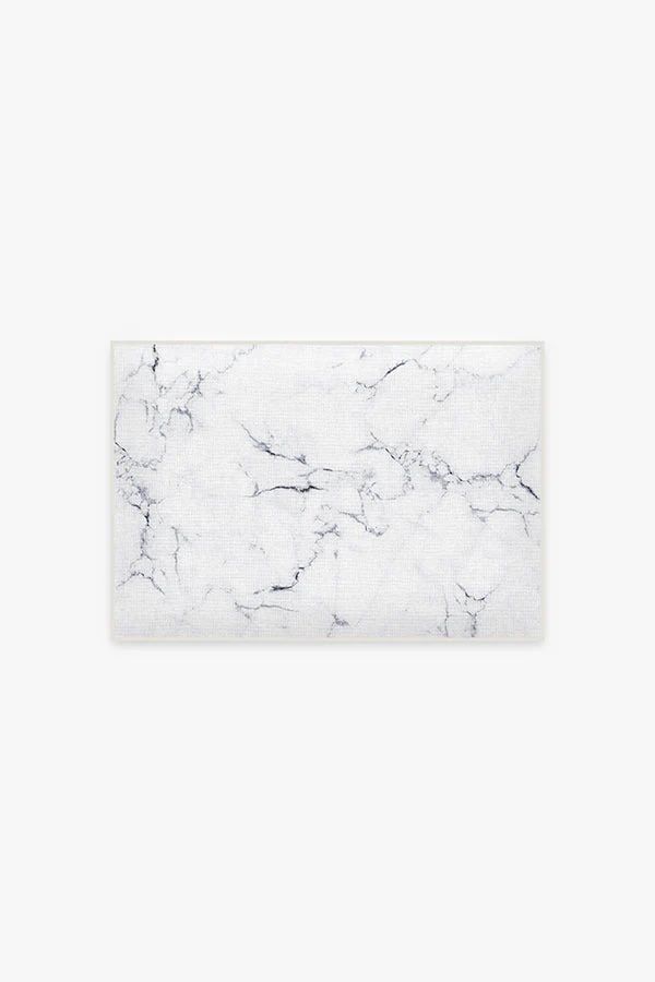 Bianco Marble Bath Mat | Ruggable