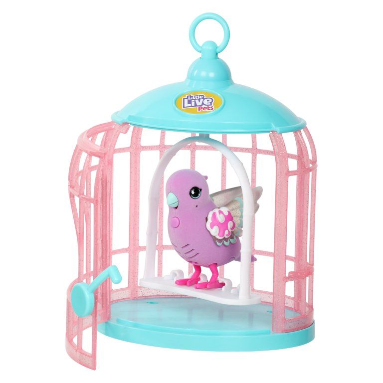 Little Live Pets, Lil' Bird & Bird Cage: Polly Pearl, Pet, Playset, Interactive Toys, Ages 5+ | Walmart (US)