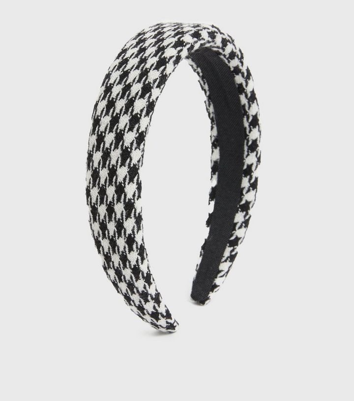 Black Dogtooth Padded Headband
						
						Add to Saved Items
						Remove from Saved Items | New Look (UK)