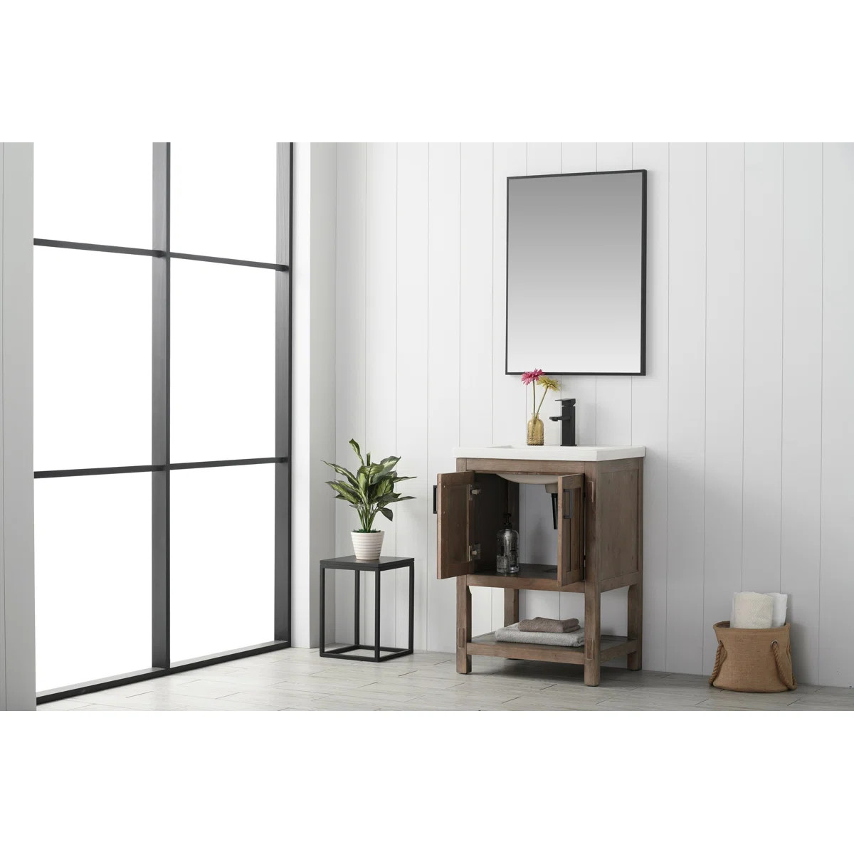 Larangera 24'' Single Bathroom Vanity with Ceramic Top | Wayfair North America