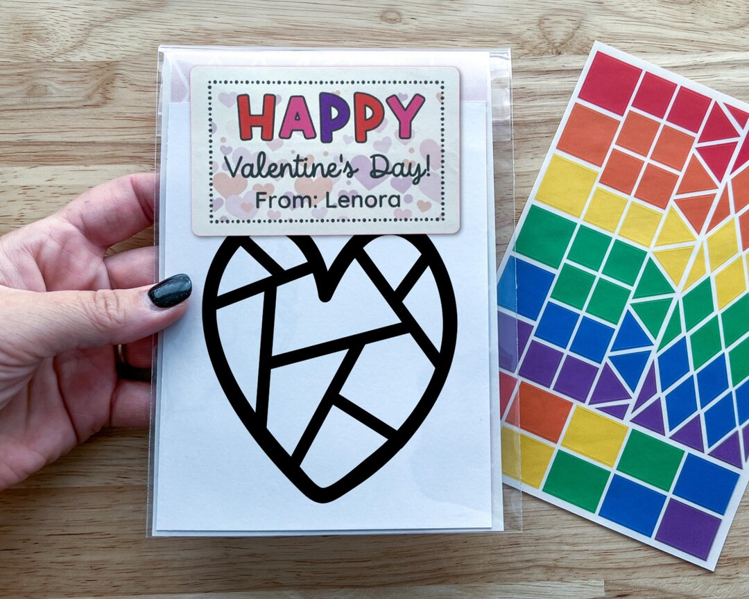 Class Valentines Day Card for Kids, Preschool Valentine Favors for Students, Valentine Classroom ... | Etsy (US)